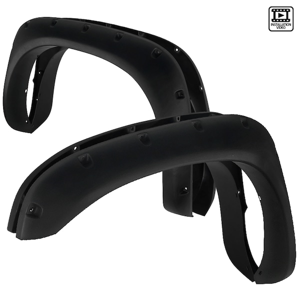 Spec-D Tuning 02-08 Dodge Ram Pocket Style Fender Flares FDF-RAM02B-PK-MP - main